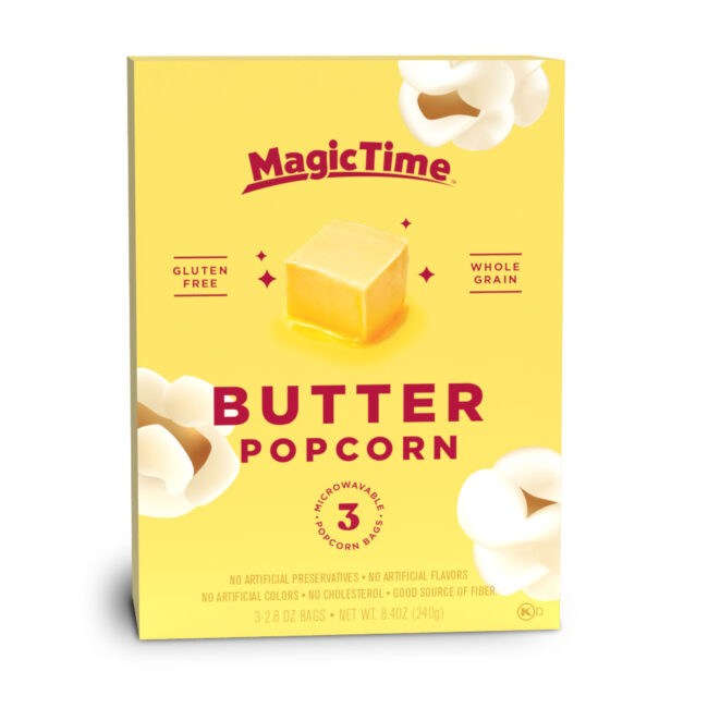 Ποπ Κορν Με Βούτυρο Magic Time Butter Whole Grain Popcorn 240g