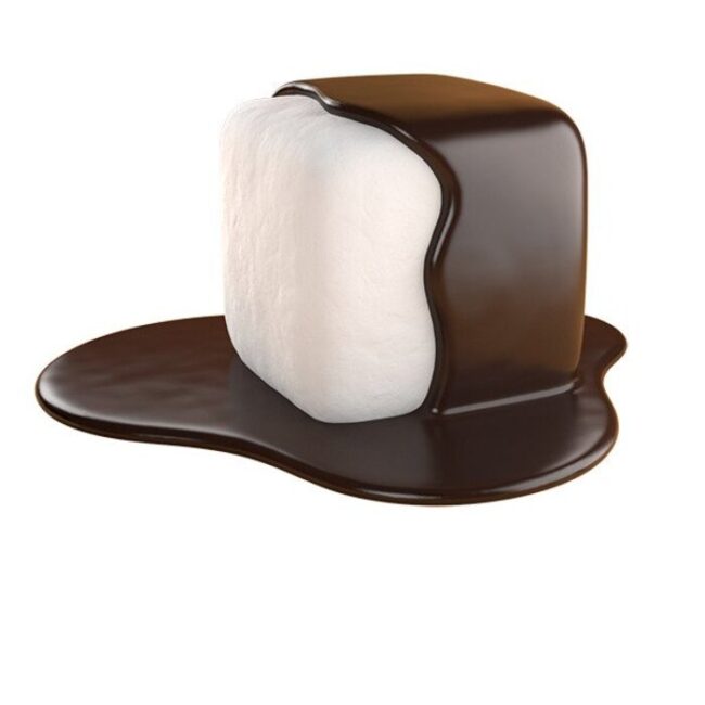 Mallow Puffs Marshmallows Vanilla Bean In Dark Chocolate Vegan 100g-A