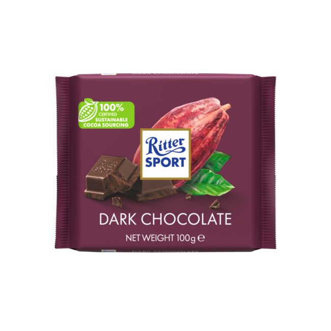 Ritter Sport Dark Chocolate 100g-A