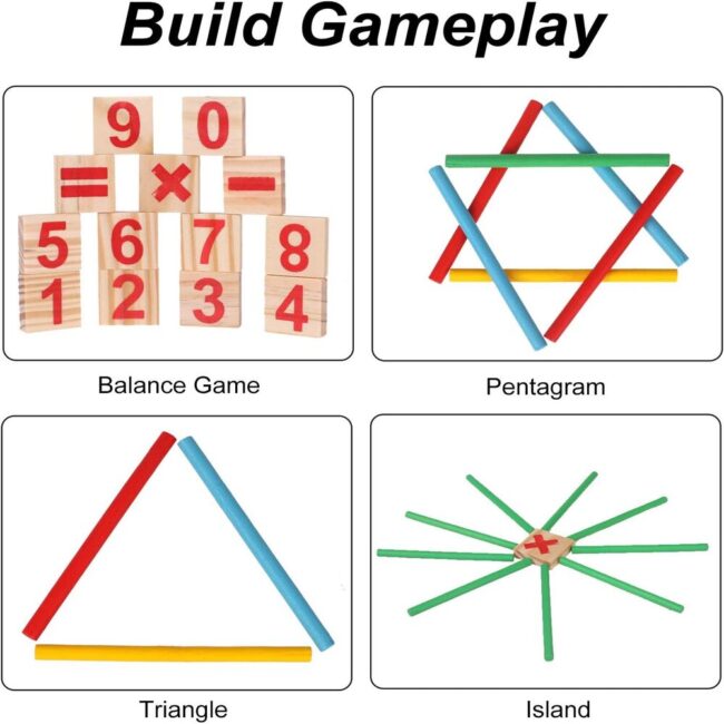 Μοντεσσόρι Εκπαιδευτικό Παιχνίδι Camelize Montessori Mathematical Wood Toy