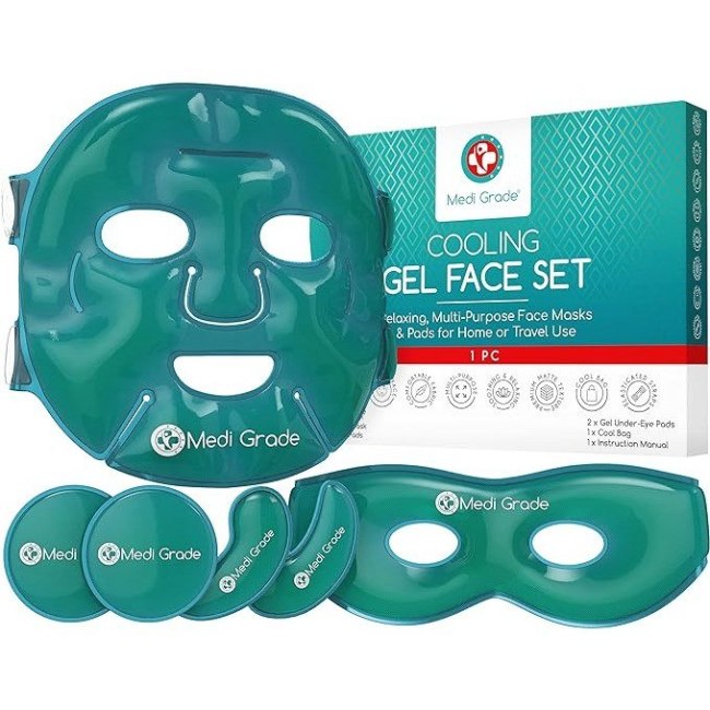 Σετ Επιθέματα Gel Κρυοθεραπείας Medi Grade Cooling Face Mask and Eye Pads Set