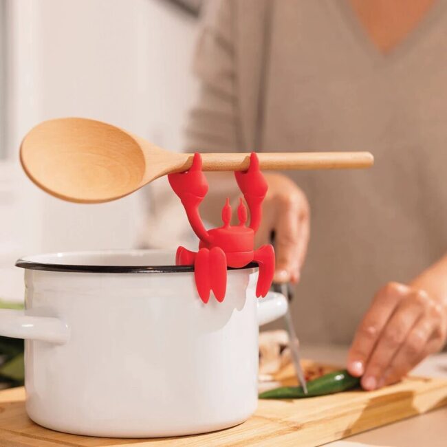 Βάση Κουτάλας Ototo Red Crab Cooking Spoon Holder And Steam Releaser
