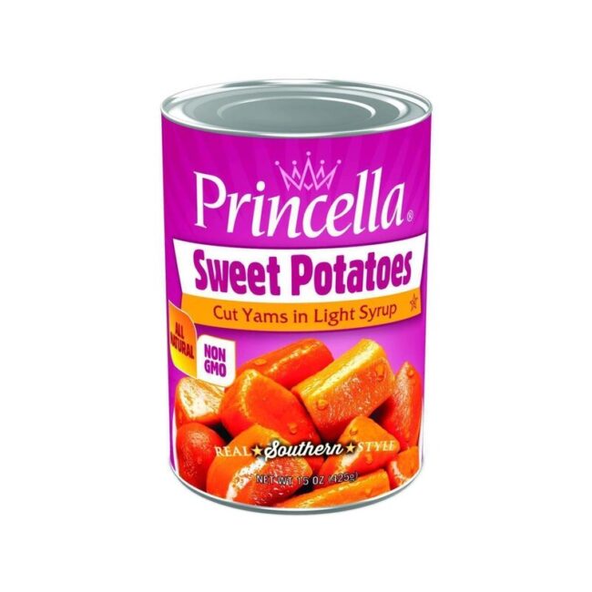 Princella Sweet Potatoes Cut Yams in Syrup 425g-A