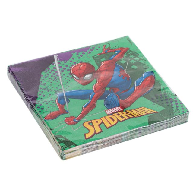 Spiderman Napkins For Children's Party 33x33cm-A