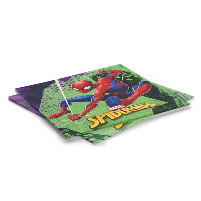 Spiderman Napkins For Childrens Party 33x33cm-B