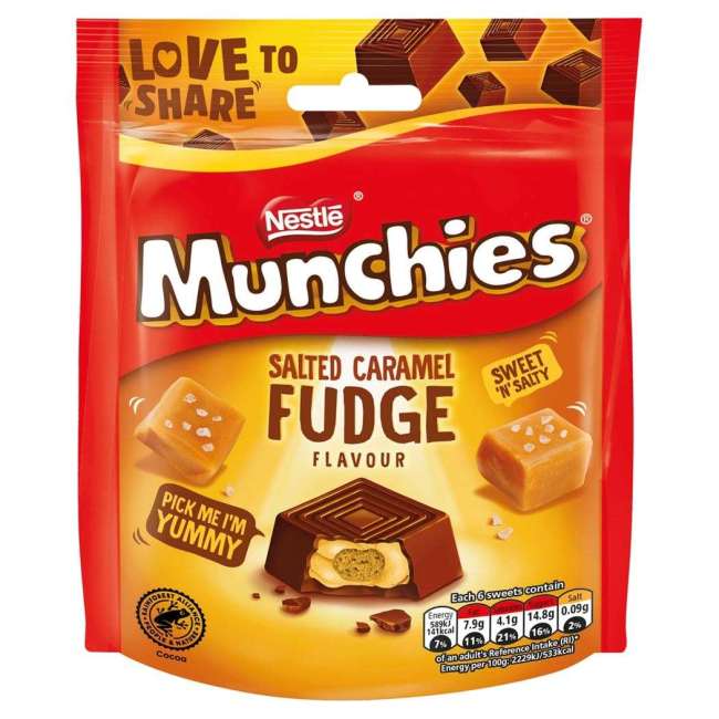 Nestle Munchies Salted Caramel Fadge Flavour 97g-A