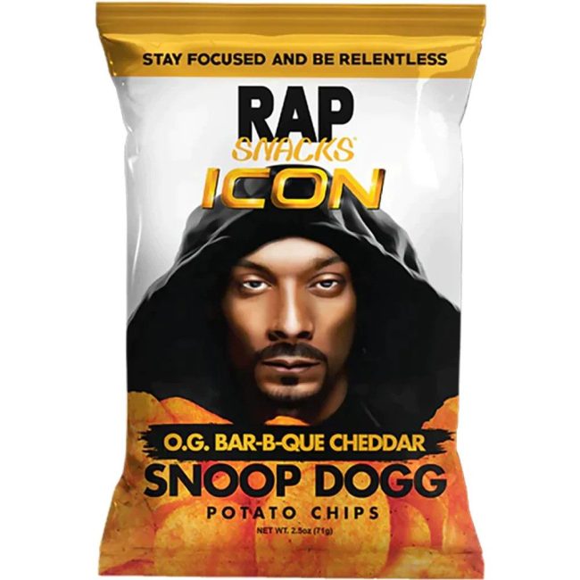 Rap Snacks Snoop Dogg OG Barbeque Cheddar Potato Chips 71g