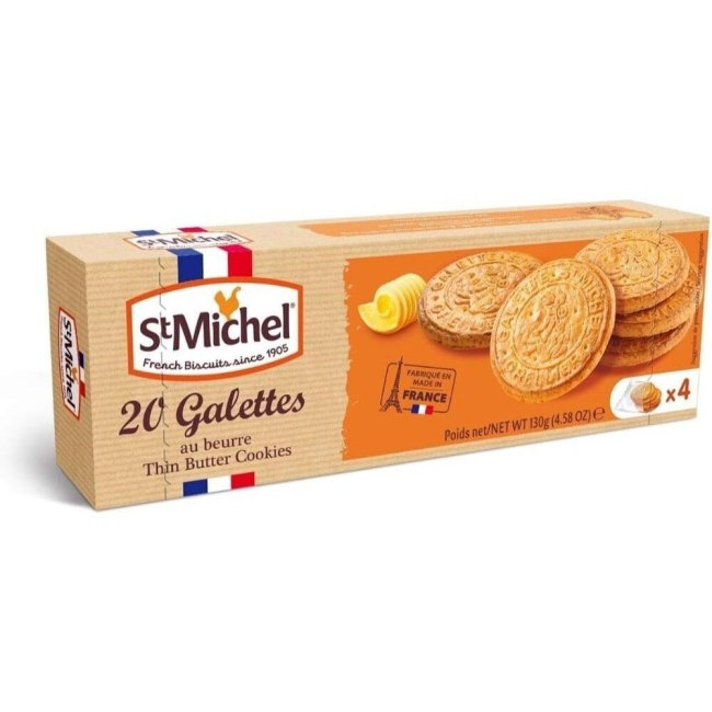 Μπισκότα Βουτύρου St Michel 20 Galettes Thin Butter Cookies 130g