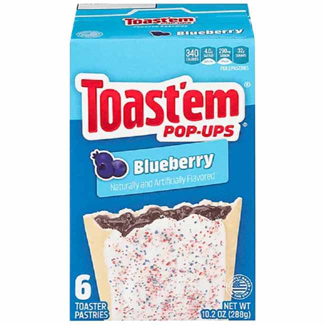 Toast Em Pop Ups Blueberry 288g-A