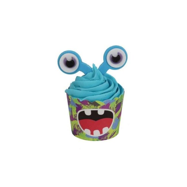 Σετ Διακόσμησης Καπκέικ Εξωγήινος PME Cupcake Decorating Kit with Edible Toppers Alien Invasion Pack of 6