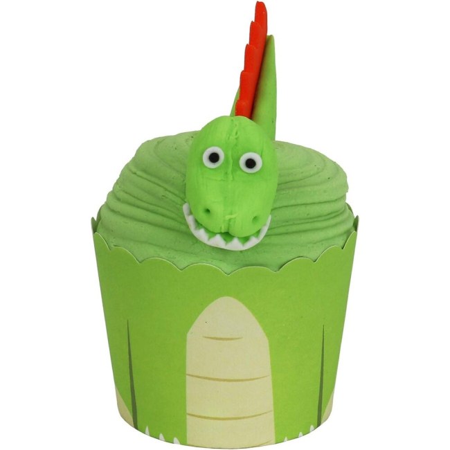 Σετ Διακόσμησης Καπκέικ Δεινόσαυρος PME Cupcake Decorating Kit with Edible Toppers Dinosaur Pack of 6