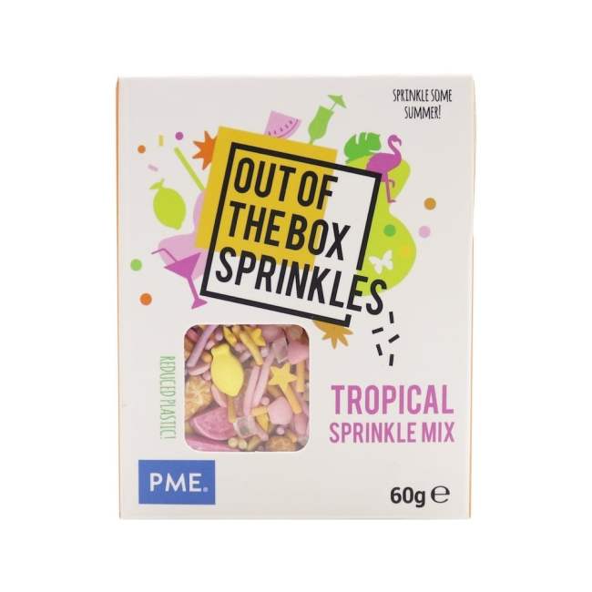 Διακοσμητικά Ζαχαροπλαστικής Τροπικό PME Out Of The Box Tropical Sprinkle Mix 60g