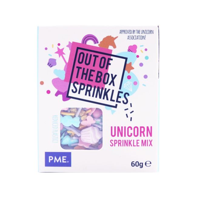 Διακοσμητικά Ζαχαροπλαστικής Μονόκερος PME Out Of The Box Unicorn Sprinkle Mix 60g