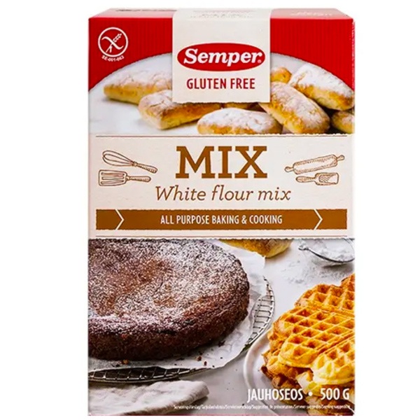 Semper Mix White Flour Gluten Free All Purpose Baking And Cooking 500g-A