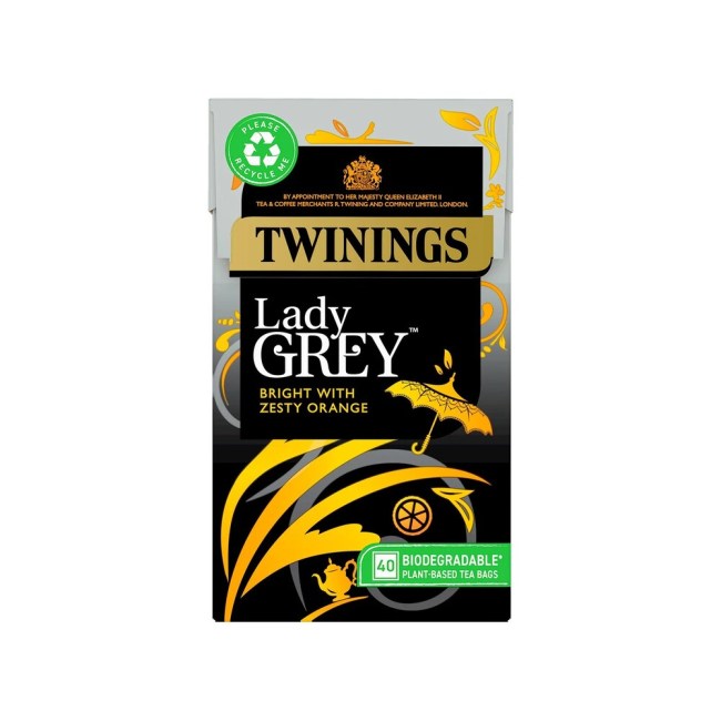 Τσάι Μαύρο Twinings Lady Grey Bright with Zesty Orange 40 Φακελάκια